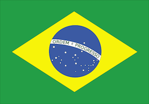 A Brazilian flag